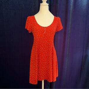 Forever 21 Red and White Polka Dot Mini Dress
